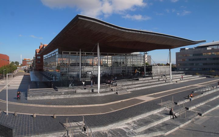 Welsh parliament Cardiff Bay